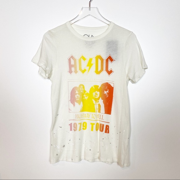 Chaser Tops - Chaser NWT ACDC Highway to Hell Graphic Tee Large